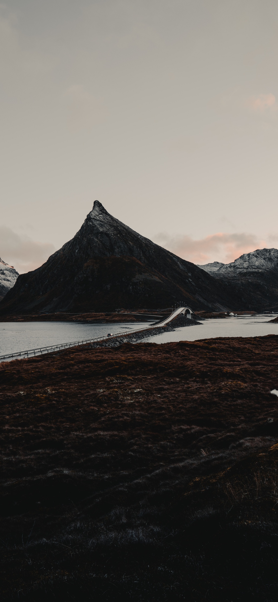 Sky, Sunset, Mountain, Glacial Landform, Fjord. Wallpaper in 1125x2436 Resolution