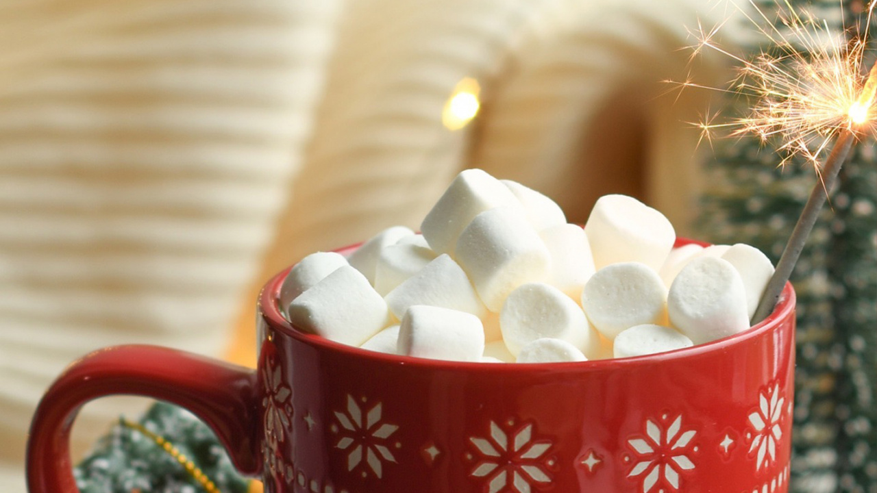Christmas Mood, Christmas, Christmas Tree, Coffee, Affogato. Wallpaper in 1280x720 Resolution