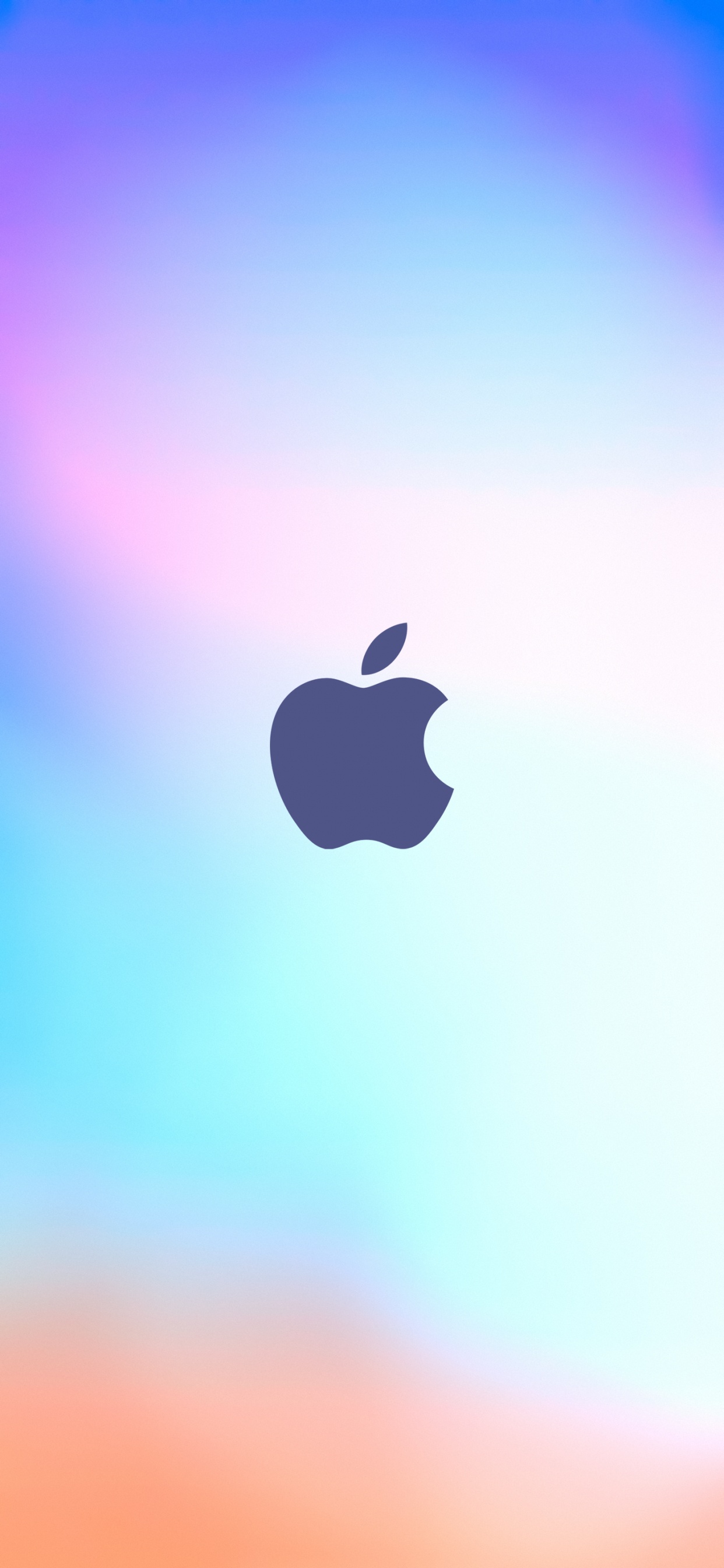 Apple, Logo, Granny Smith, Azure, Geste. Wallpaper in 1242x2688 Resolution