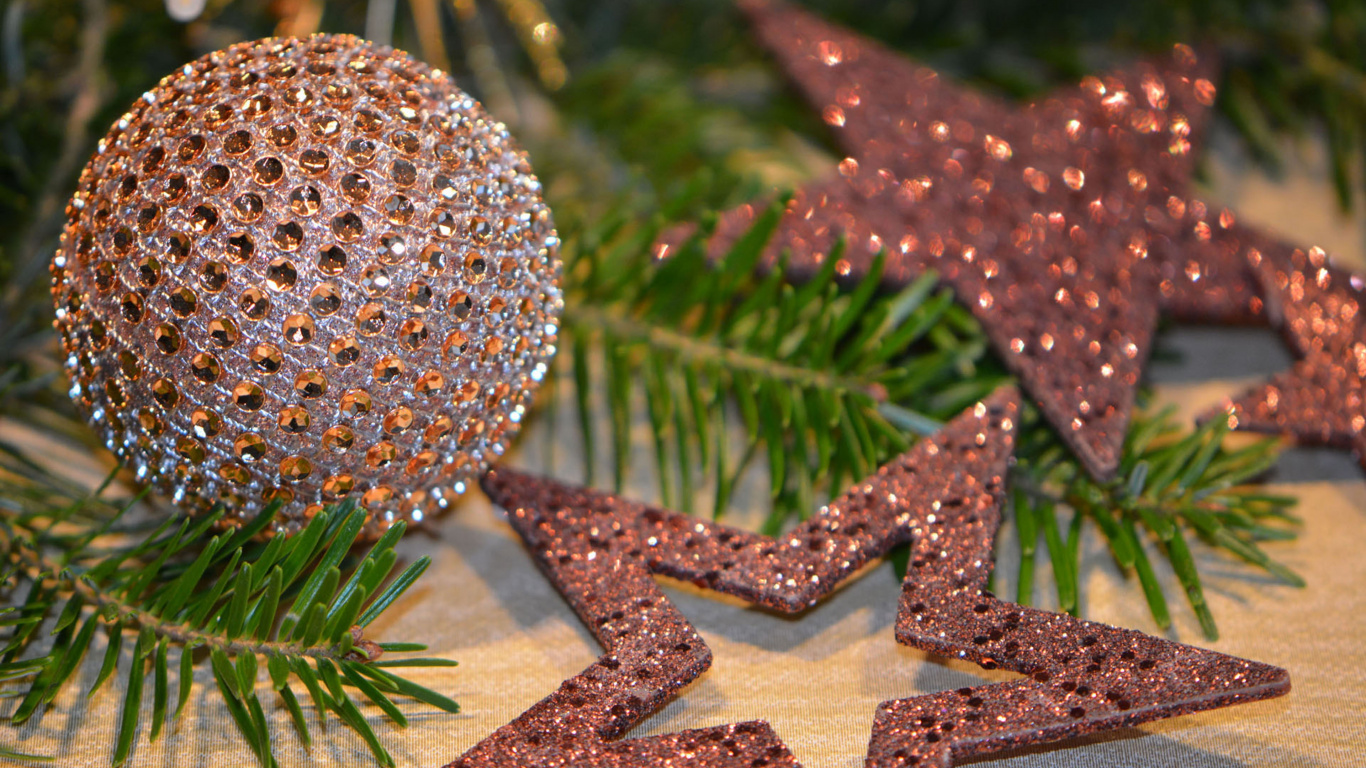 Weihnachten, Weihnachtsbaum, Weihnachtsdekoration, Christmas Ornament, Baum. Wallpaper in 1366x768 Resolution