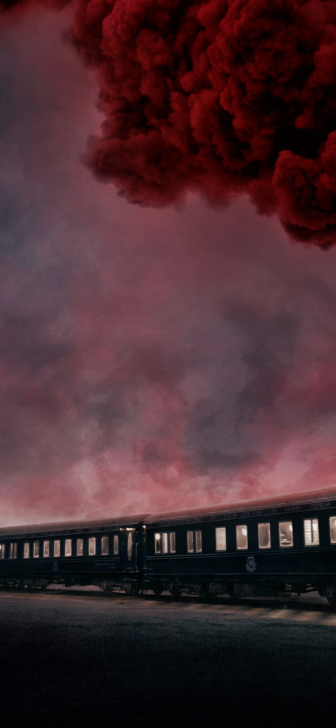 Mord am Orient Express, Hercule Poirot, Zug, Cloud, Automotive Lighting. Wallpaper in 1125x2436 Resolution