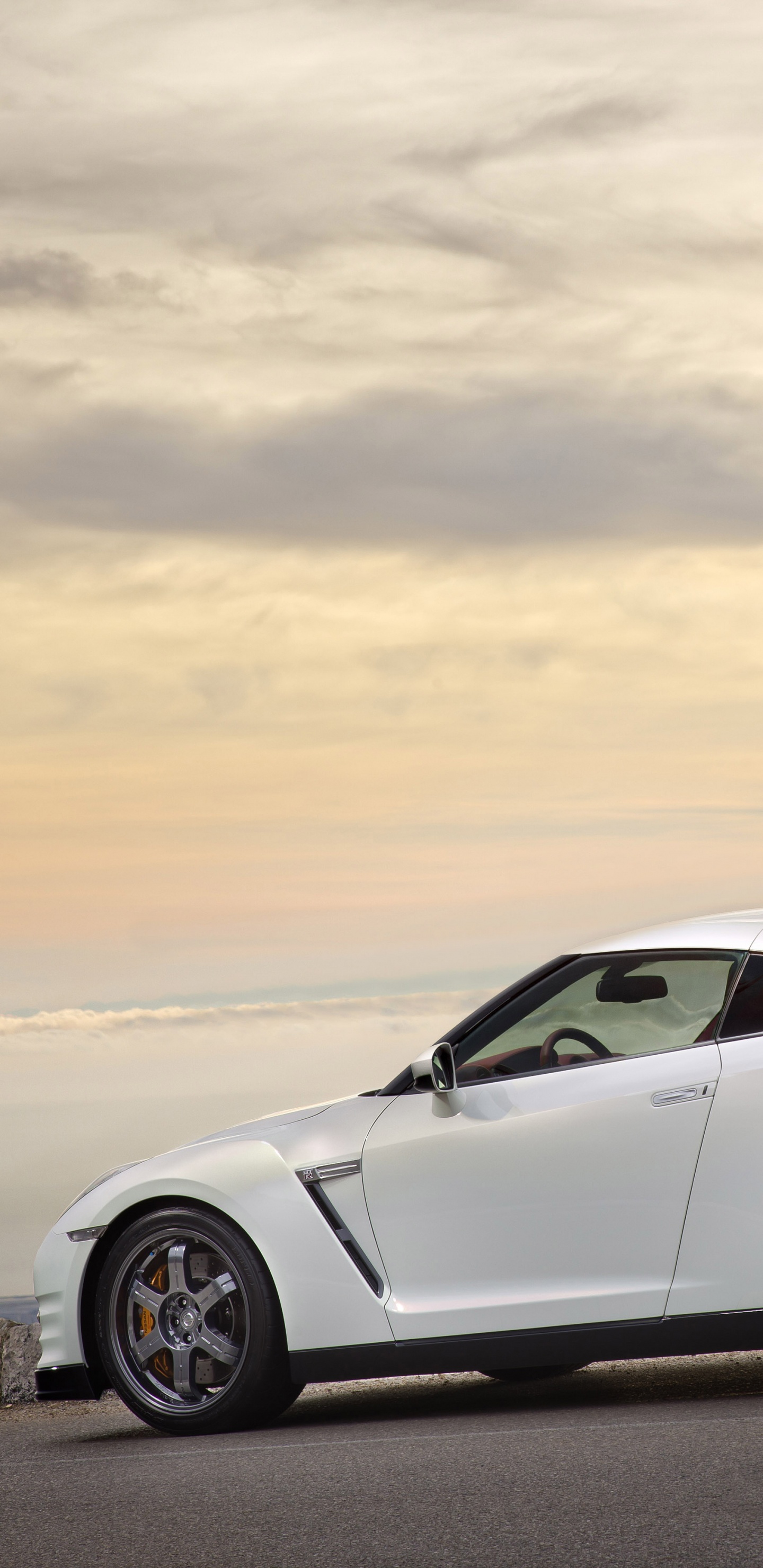 White Porsche 911 on Beach During Daytime. Wallpaper in 1440x2960 Resolution