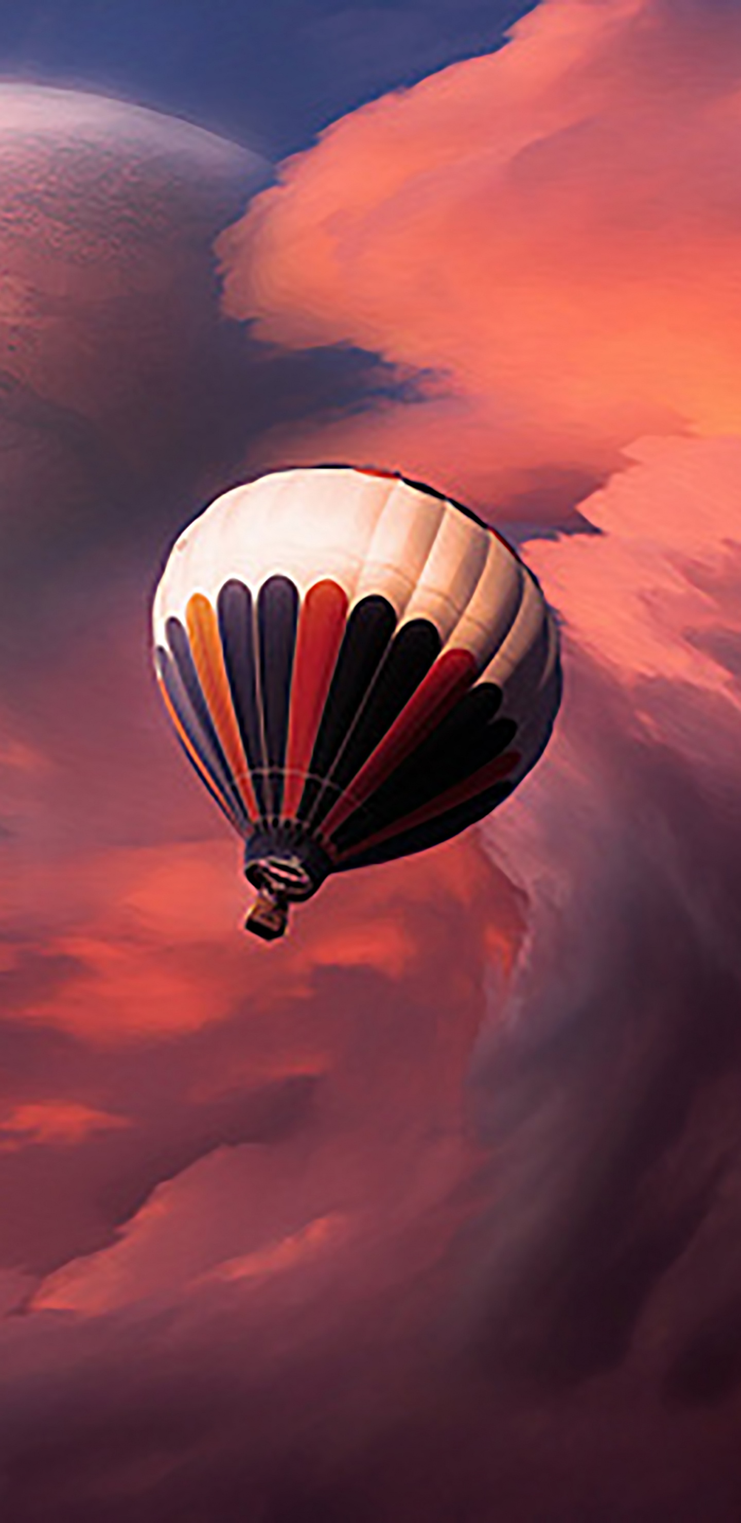 Montgolfière Dans le Ciel. Wallpaper in 1440x2960 Resolution