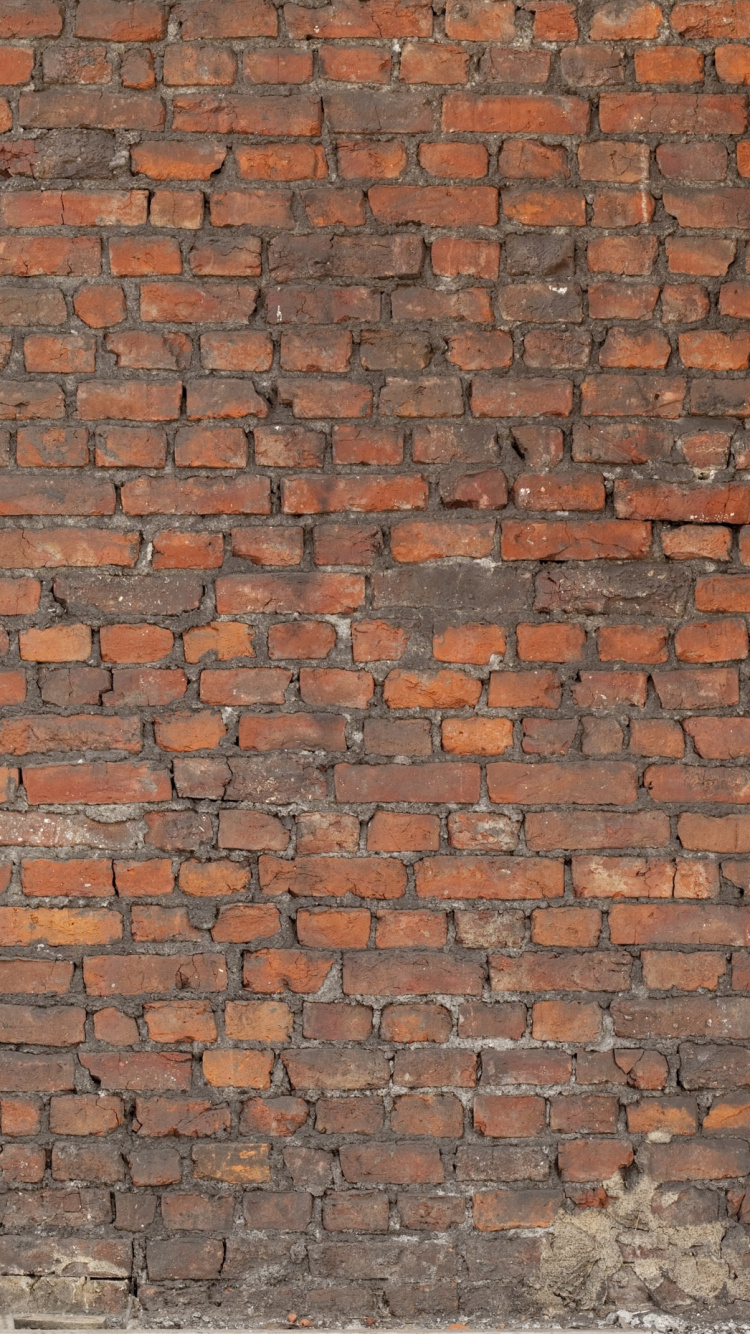 Braune Und Graue Mauer. Wallpaper in 750x1334 Resolution