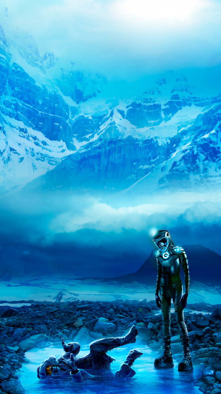 Neige, Blue, Les Gens Dans la Nature, Azure, Paysage Naturel. Wallpaper in 750x1334 Resolution