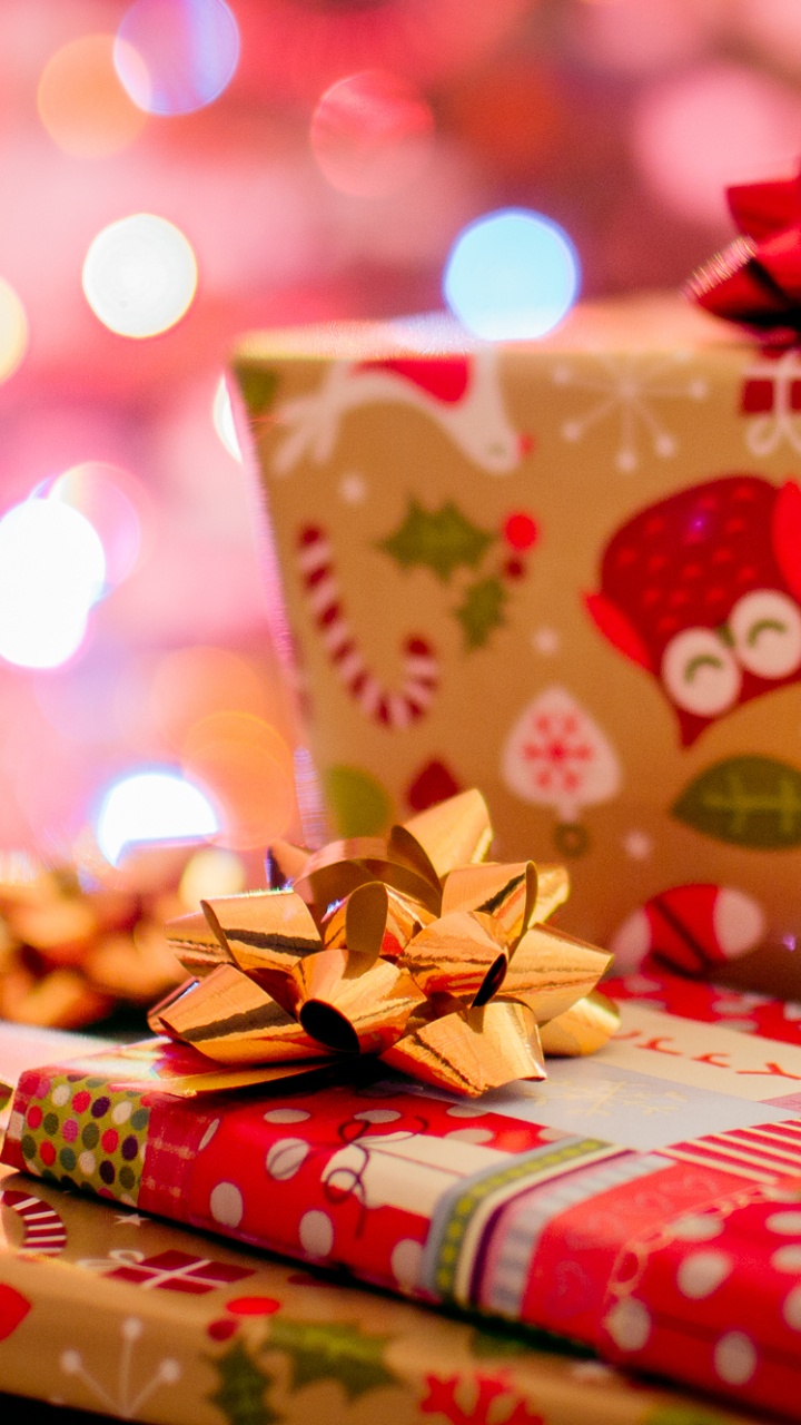 Geschenk, Herzstück, Weihnachten, Dekor, Kuchen Dekorieren. Wallpaper in 720x1280 Resolution