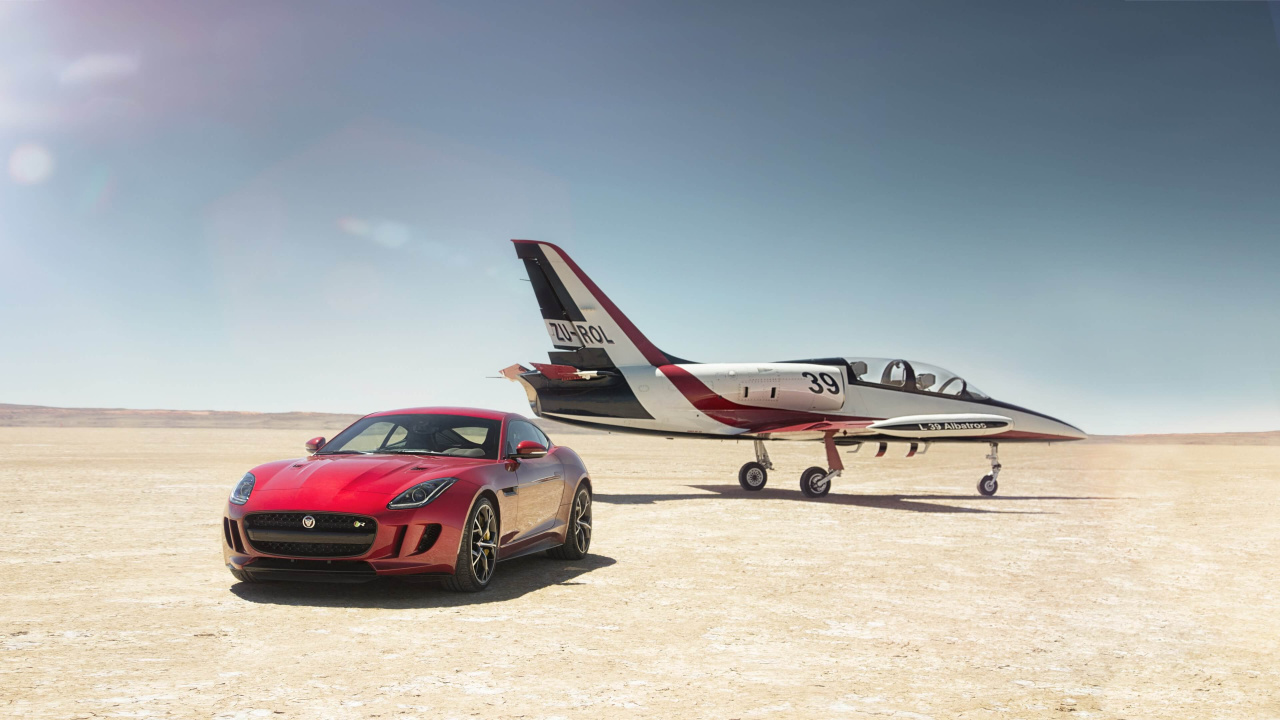 Jaguar Cars, Jaguar, Car, Airplane, Sports Car. Wallpaper in 1280x720 Resolution