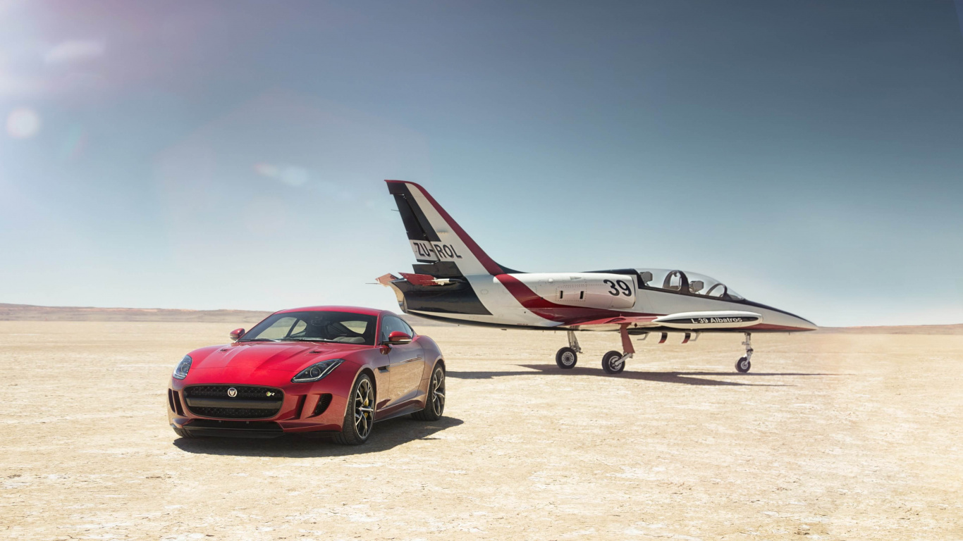 Jaguar Cars, Jaguar, Car, Airplane, Sports Car. Wallpaper in 1366x768 Resolution