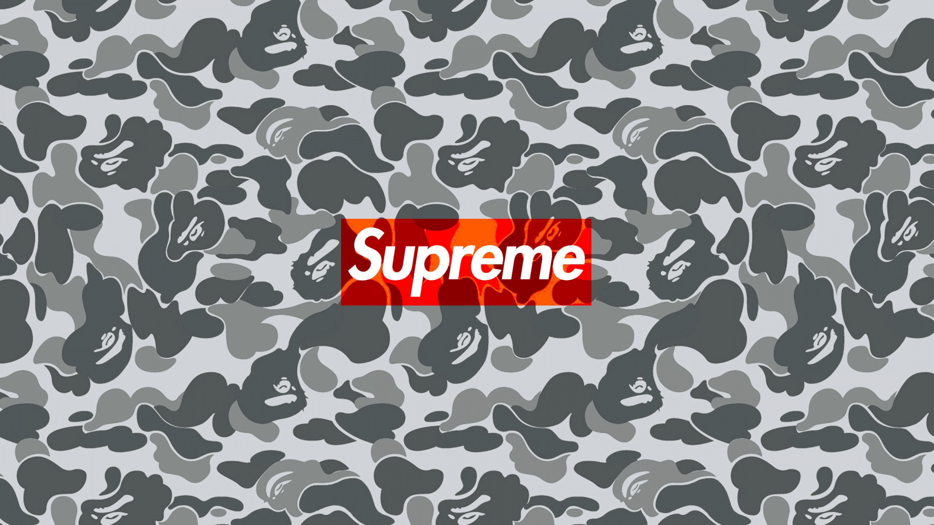 Supreme, Military Camouflage, Pattern, Camouflage, Design. Wallpaper in 1920x1080 Resolution