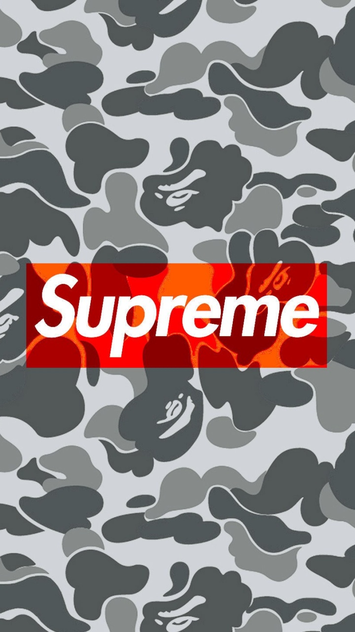Supreme, Military Camouflage, Pattern, Camouflage, Design. Wallpaper in 720x1280 Resolution