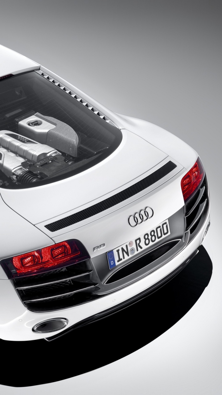 Porsche 911 Blanco Sobre Fondo Blanco.. Wallpaper in 720x1280 Resolution