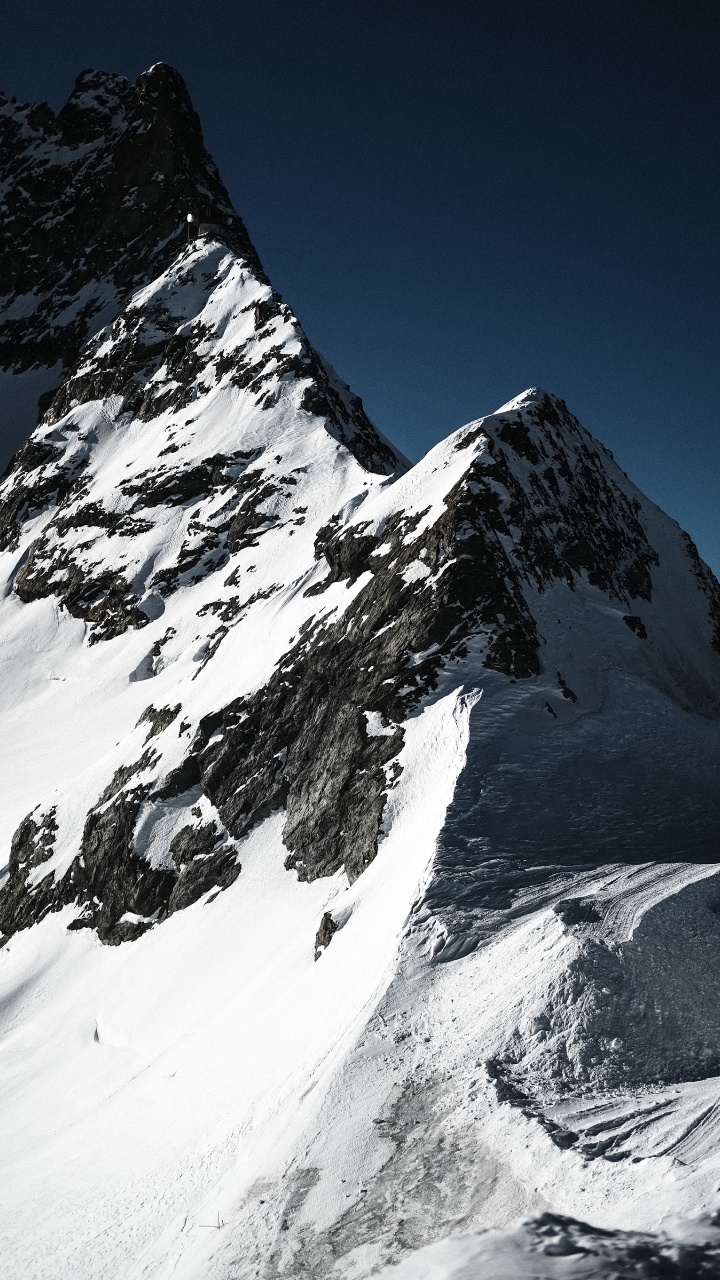 Natur, Schnee, Piste, Naturlandschaft, Eiskappe. Wallpaper in 720x1280 Resolution