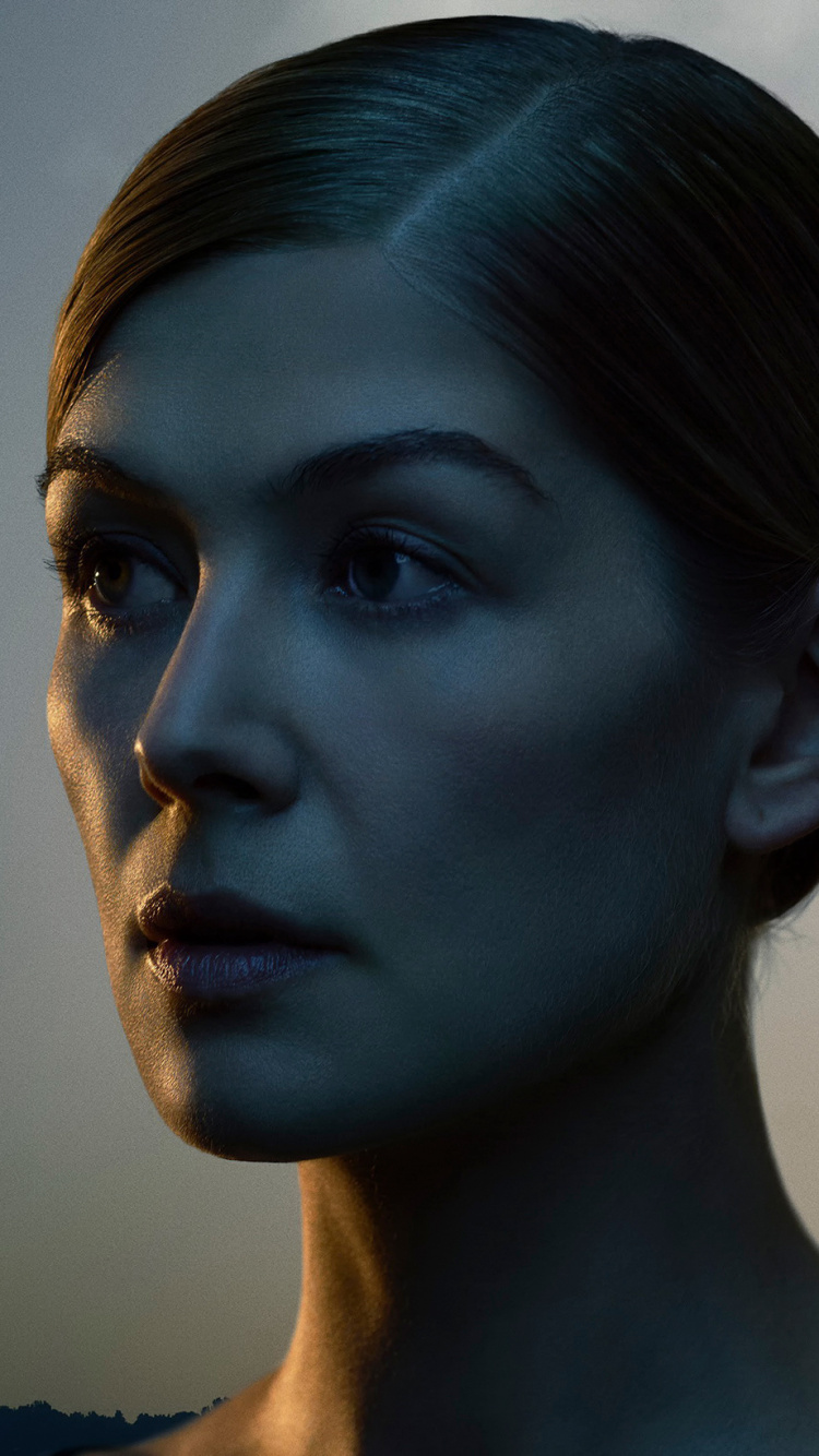Gone Girl, Rosamund Pike, Amy Dunne, Nick Dunne, Thriller. Wallpaper in 750x1334 Resolution