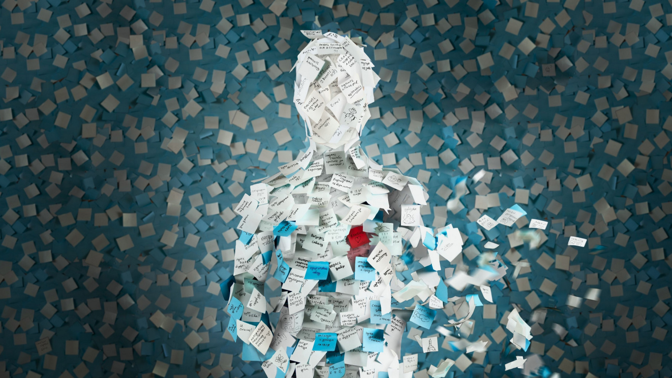 Jouet Robot Noir et Rouge. Wallpaper in 1366x768 Resolution