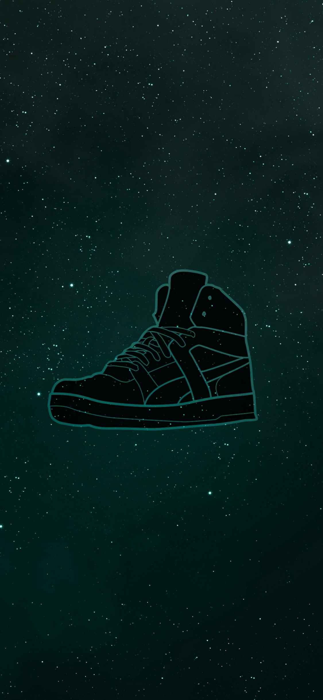 Atmosphäre, Astronomie, Schuh, Turnschuh, Wanderschuh. Wallpaper in 1125x2436 Resolution