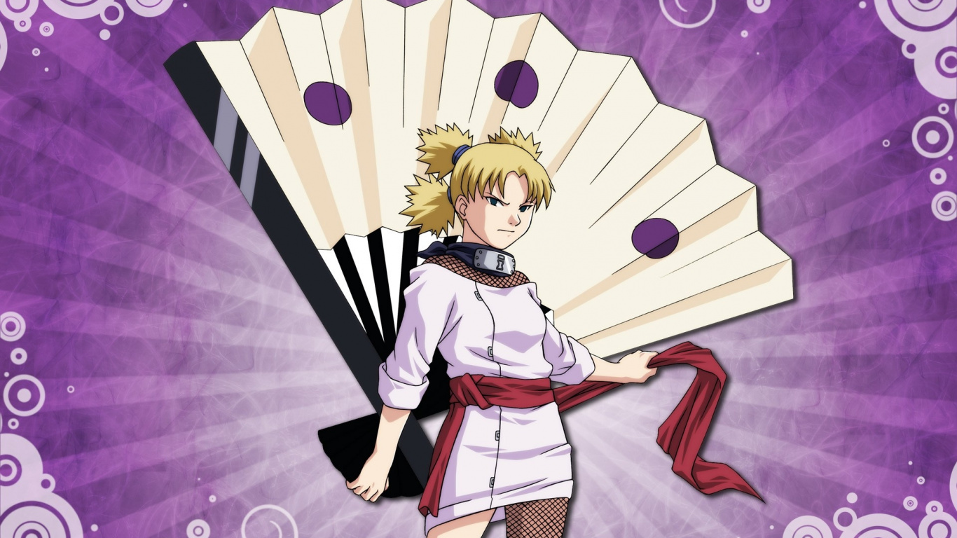 Fille en Uniforme Scolaire Blanc et Noir Tenant Une Illustration de Parapluie. Wallpaper in 1366x768 Resolution