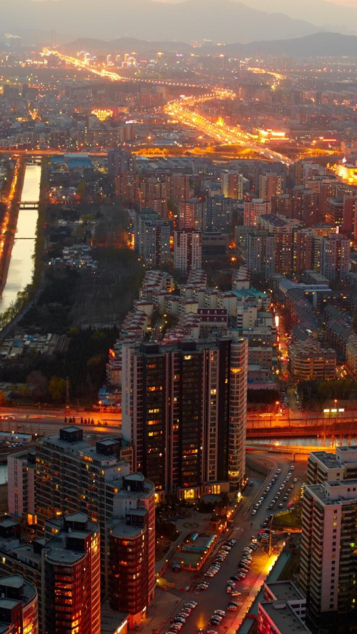 Aerial View of City Buildings During Daytime. Wallpaper in 720x1280 Resolution