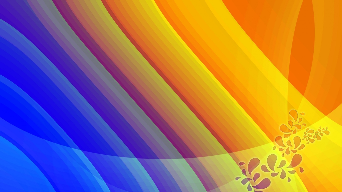 橙色, 黄色的, 紫色的, 图形设计, 光 壁纸 1366x768 允许