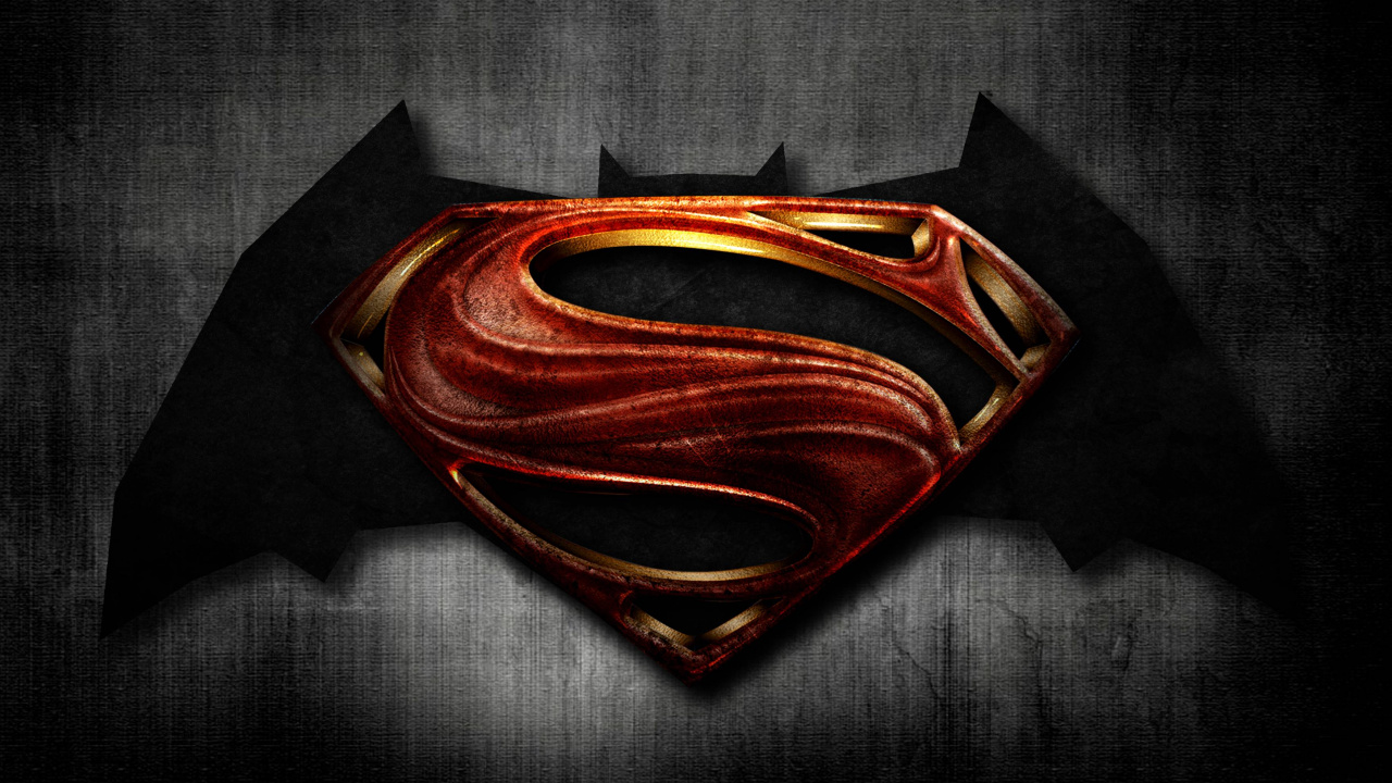 蝙蝠侠, 超人的标志, 正义联盟, 蝙蝠车, 面罩 壁纸 1280x720 允许