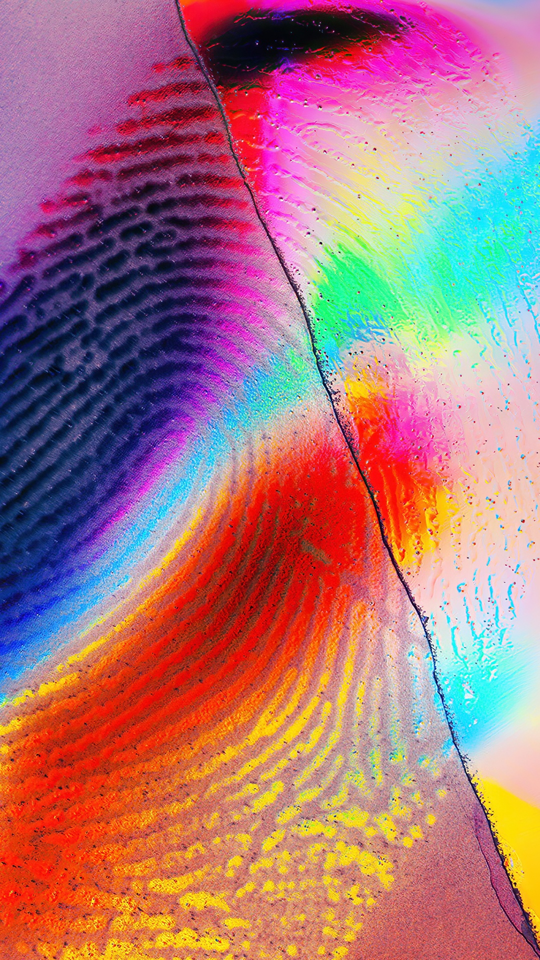 Peinture Acrylique, Atmosphère, la Pureté de la Couleur, Orange, Purple. Wallpaper in 1080x1920 Resolution