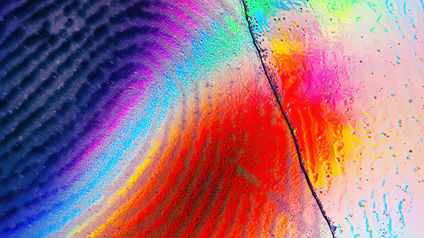 Peinture Acrylique, Atmosphère, la Pureté de la Couleur, Orange, Purple. Wallpaper in 1366x768 Resolution