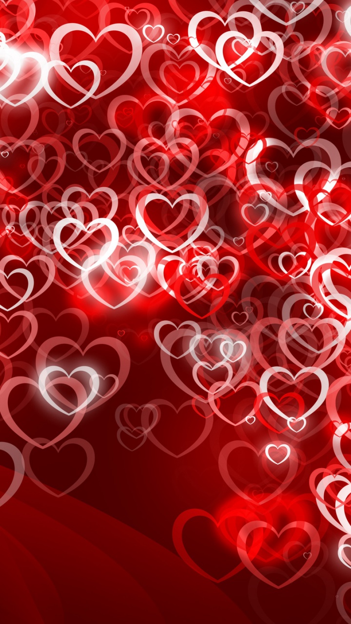 el Día de San Valentín, Rojo, Texto, Coraz, Amor. Wallpaper in 720x1280 Resolution