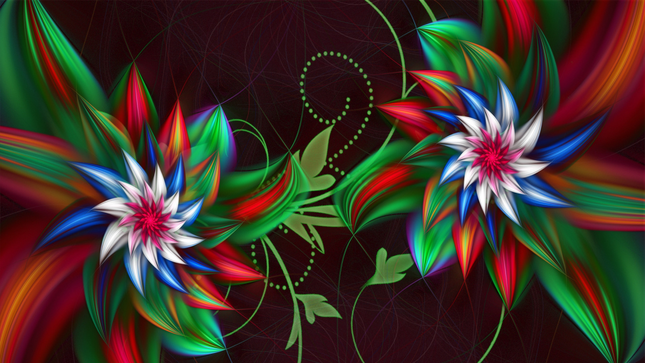 Luz Violeta Verde y Azul. Wallpaper in 1280x720 Resolution