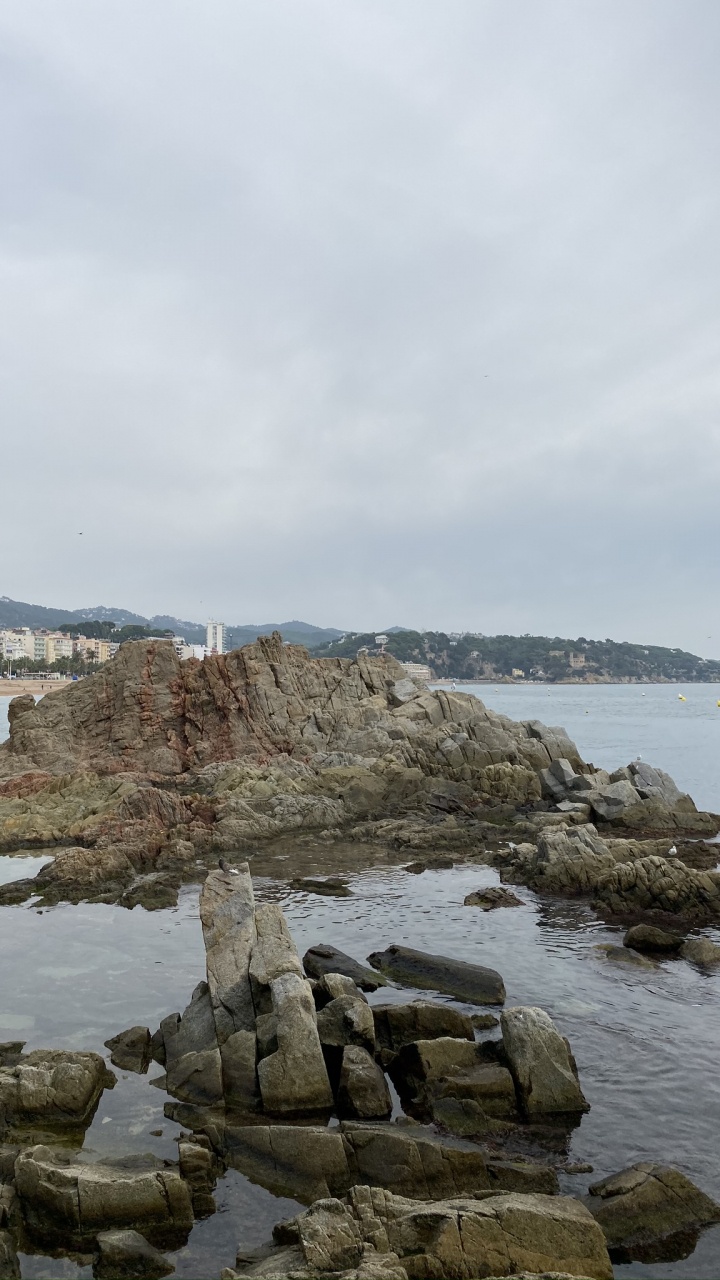 Sea, Water, Rock, Coast, Bedrock. Wallpaper in 720x1280 Resolution