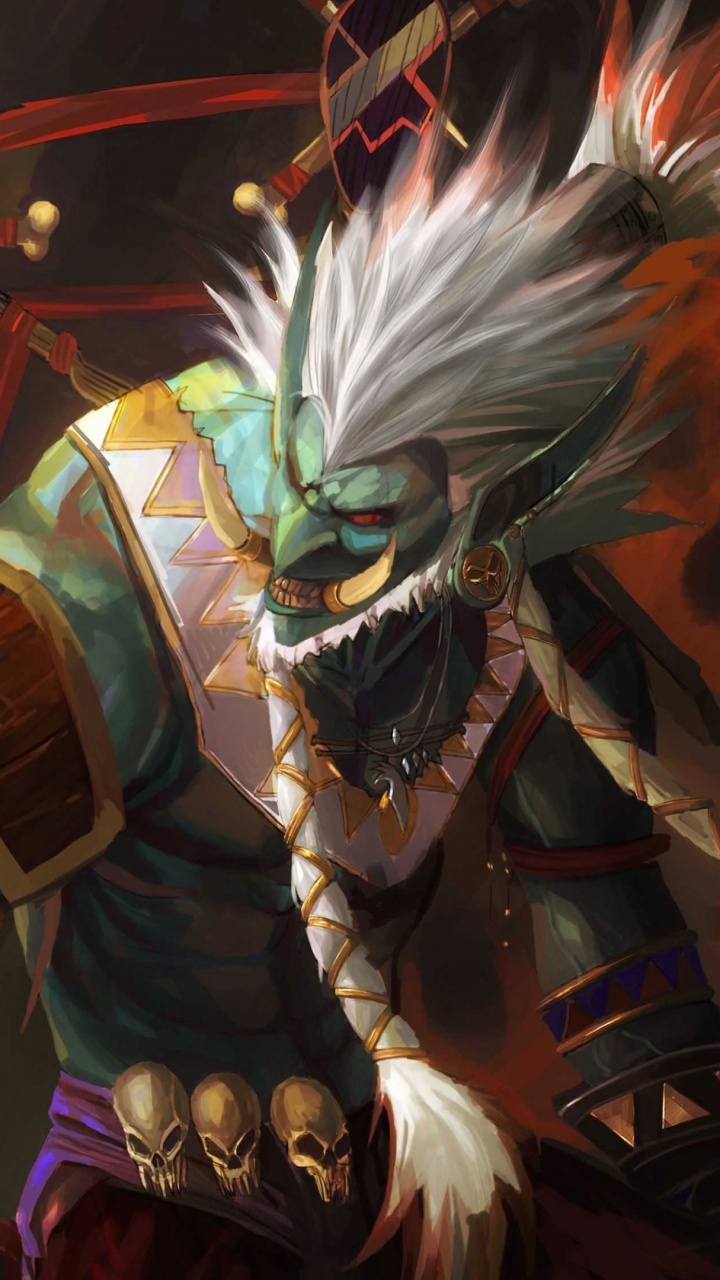 Schamane, Pc-Spiel, Frau Krieger, Mythologie, Schamanismus. Wallpaper in 720x1280 Resolution