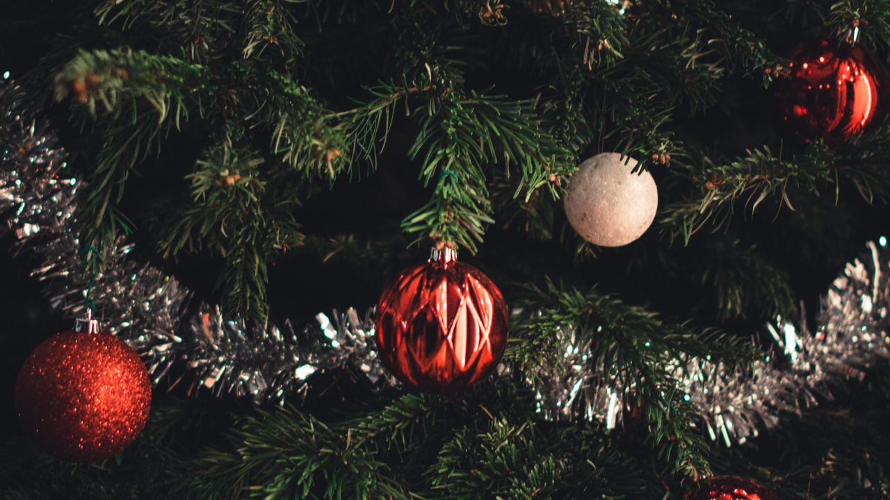 Arbre de Noël, Le Jour De Noël, Nouvelle Année, Ornement de Noël, Décoration de Noël. Wallpaper in 1280x720 Resolution