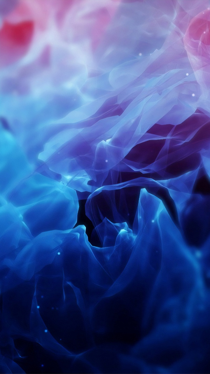 Illustration de Fumée Bleue et Rose. Wallpaper in 720x1280 Resolution