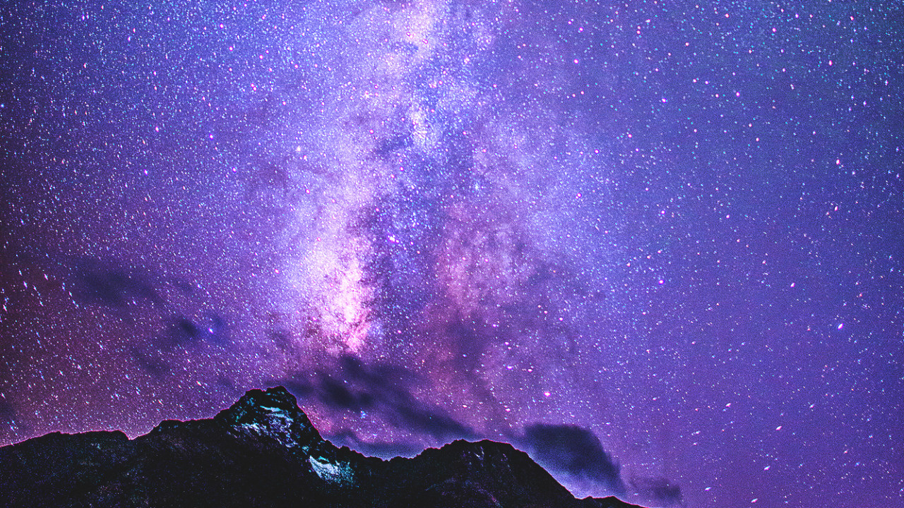 Cielo Azul Con Estrellas Durante la Noche. Wallpaper in 1280x720 Resolution