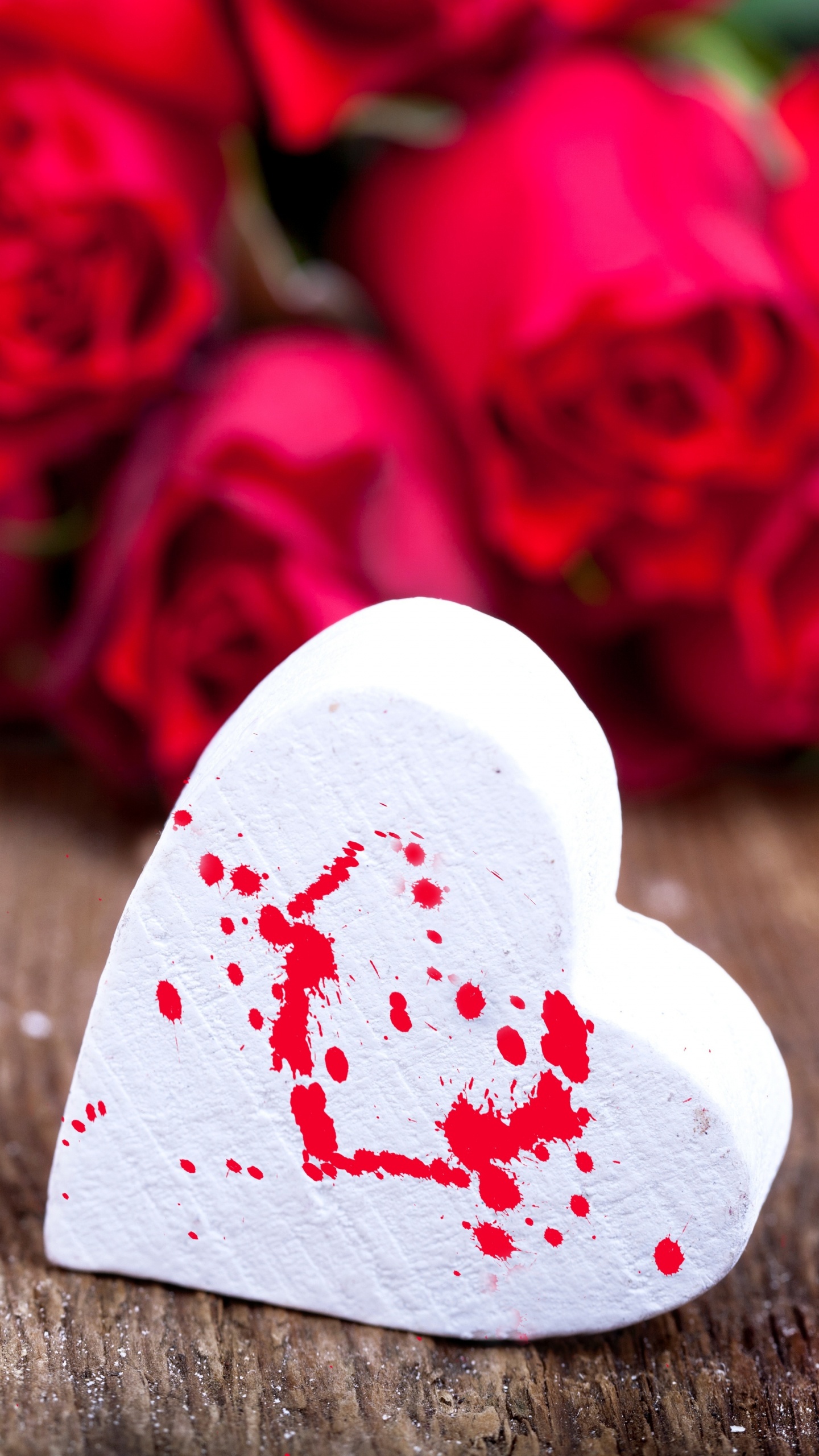 le Jour de Valentines, Cœur, Amour, Pétale, Chanson. Wallpaper in 1440x2560 Resolution