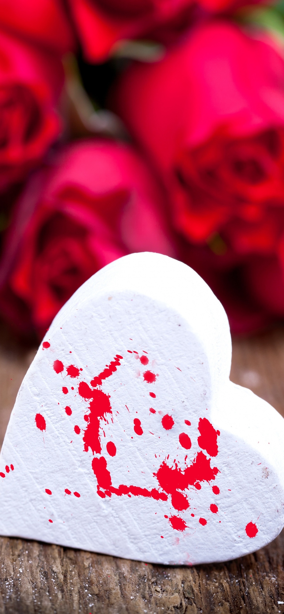 Valentines Tag, Herzen, Liebe, Film, Blütenblatt. Wallpaper in 1125x2436 Resolution