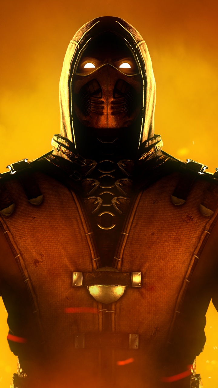 Mortal Kombat x, Scorpion, Mortal Kombat 11, Mortal Kombat, Démon. Wallpaper in 720x1280 Resolution