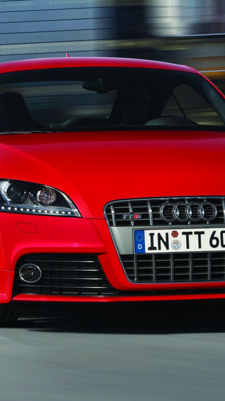 Rot Audi a 4 Limousine. Wallpaper in 750x1334 Resolution