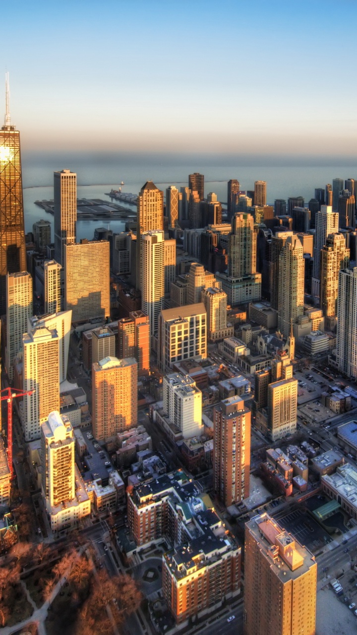 Aerial View of City Buildings During Daytime. Wallpaper in 720x1280 Resolution