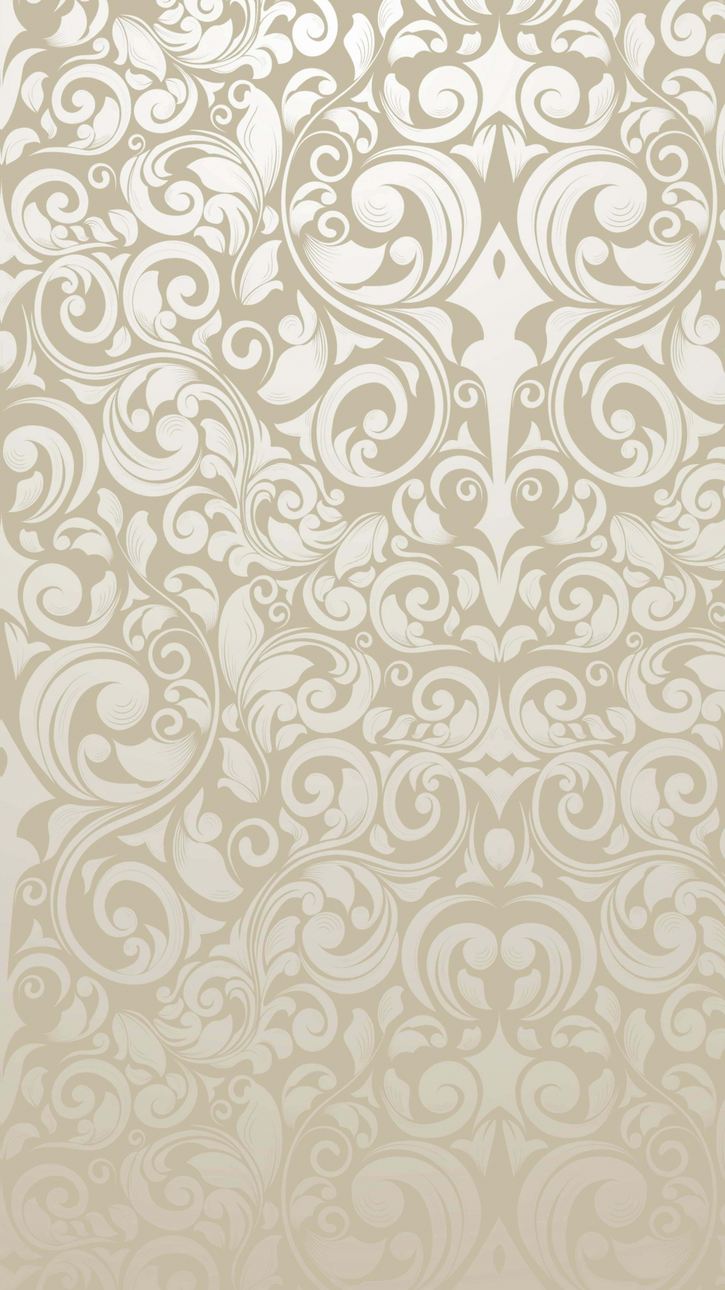 Weißes Und Schwarzes Florales Textil. Wallpaper in 1440x2560 Resolution