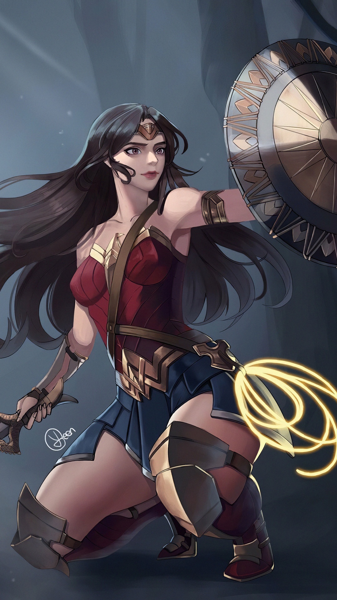 Mujer en Bikini Negro y Rojo Sosteniendo Abanico Redondo Amarillo y Negro. Wallpaper in 1080x1920 Resolution