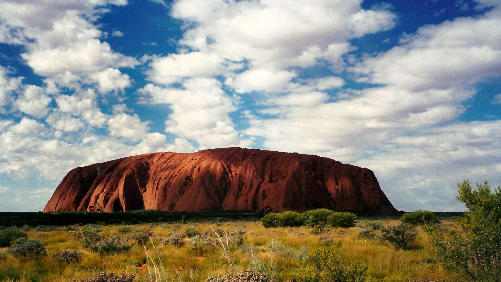 Brown Mountain Under Blue Sky During Daytime. Wallpaper in 1920x1080 Resolution
