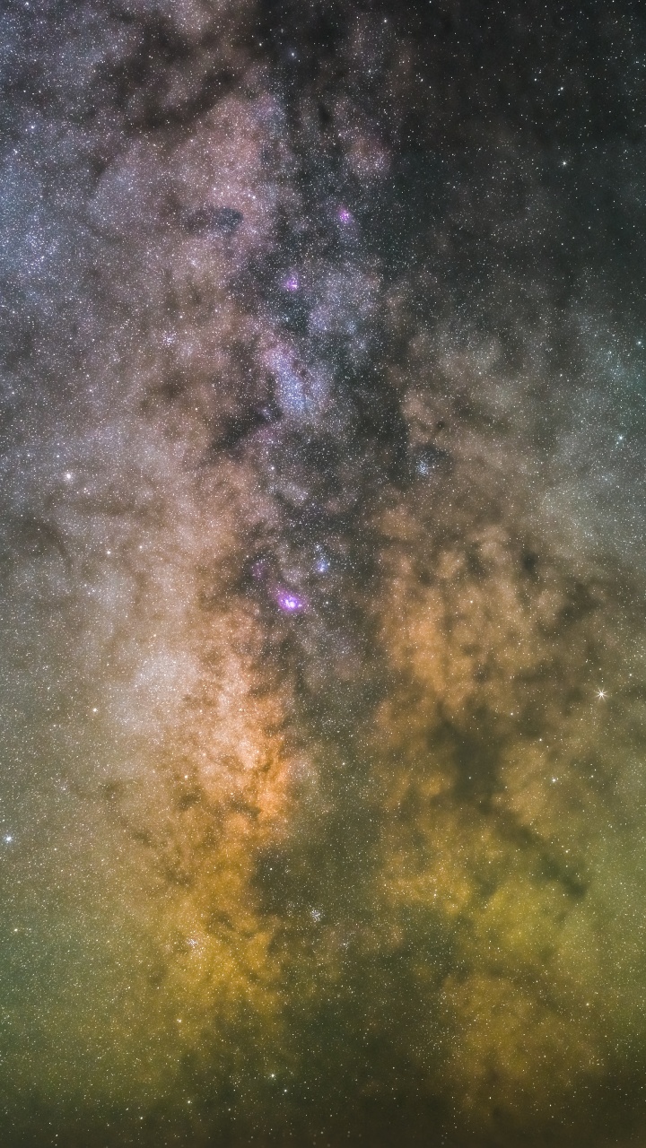 Purple and Brown Galaxy Illustration. Wallpaper in 720x1280 Resolution