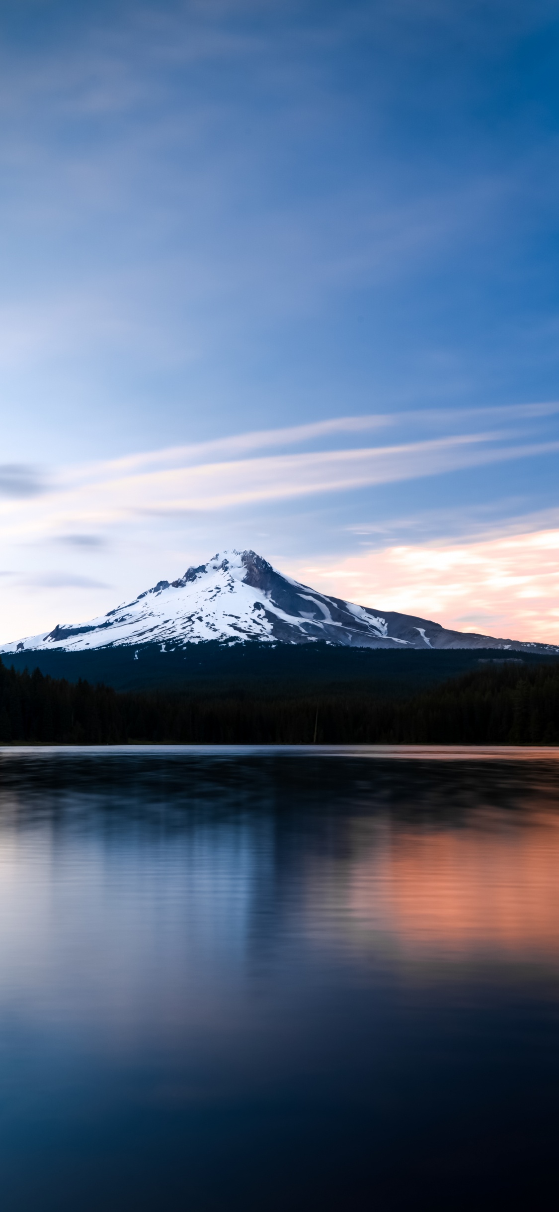 Bosque Nacional mt Hood, el Monte Hood, Agua, Los Recursos de Agua, Montaña. Wallpaper in 1125x2436 Resolution