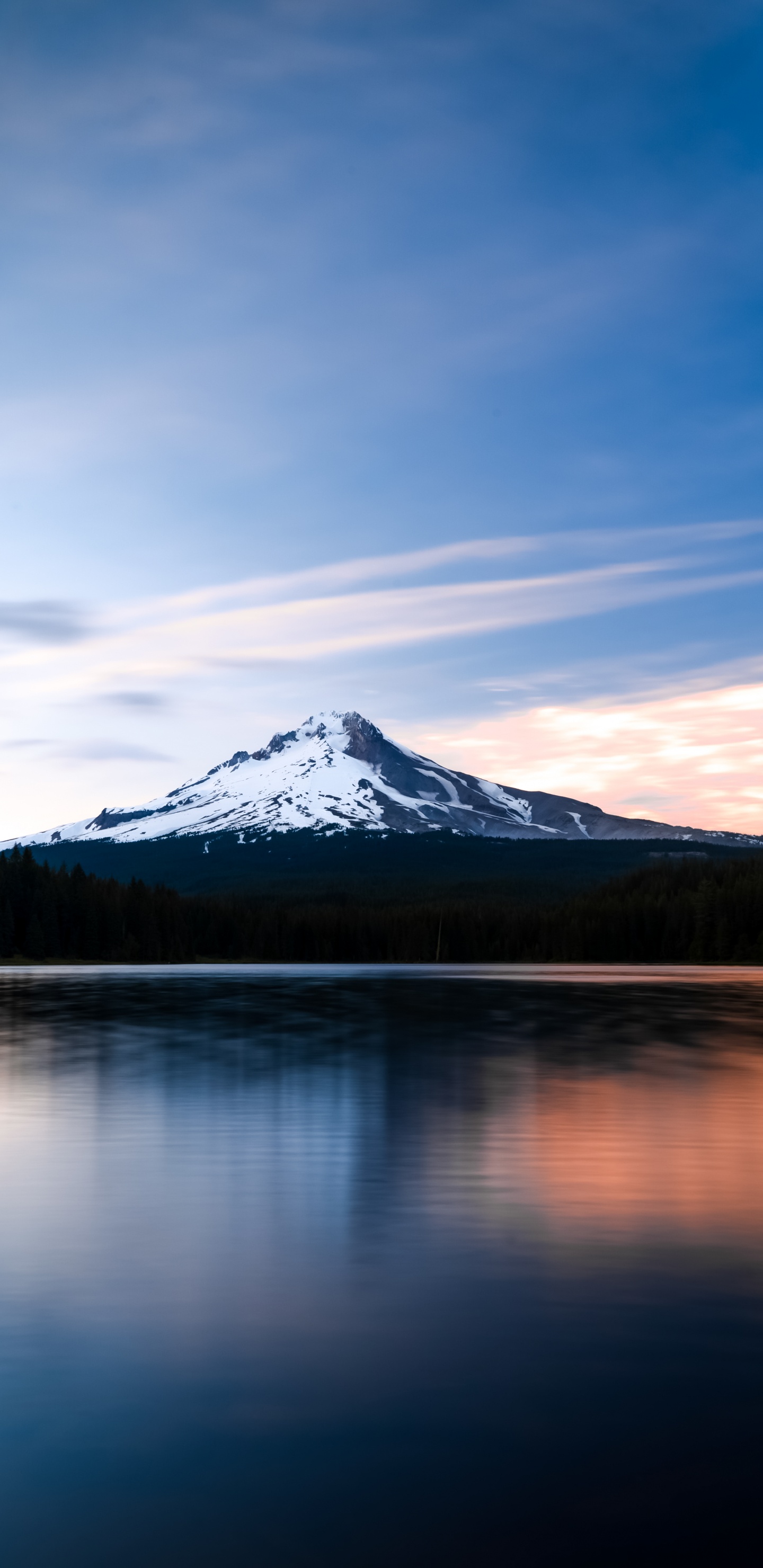 mt Hood National Forest, Mount Hood, Water, Cloud, Water Resources. Wallpaper in 1440x2960 Resolution
