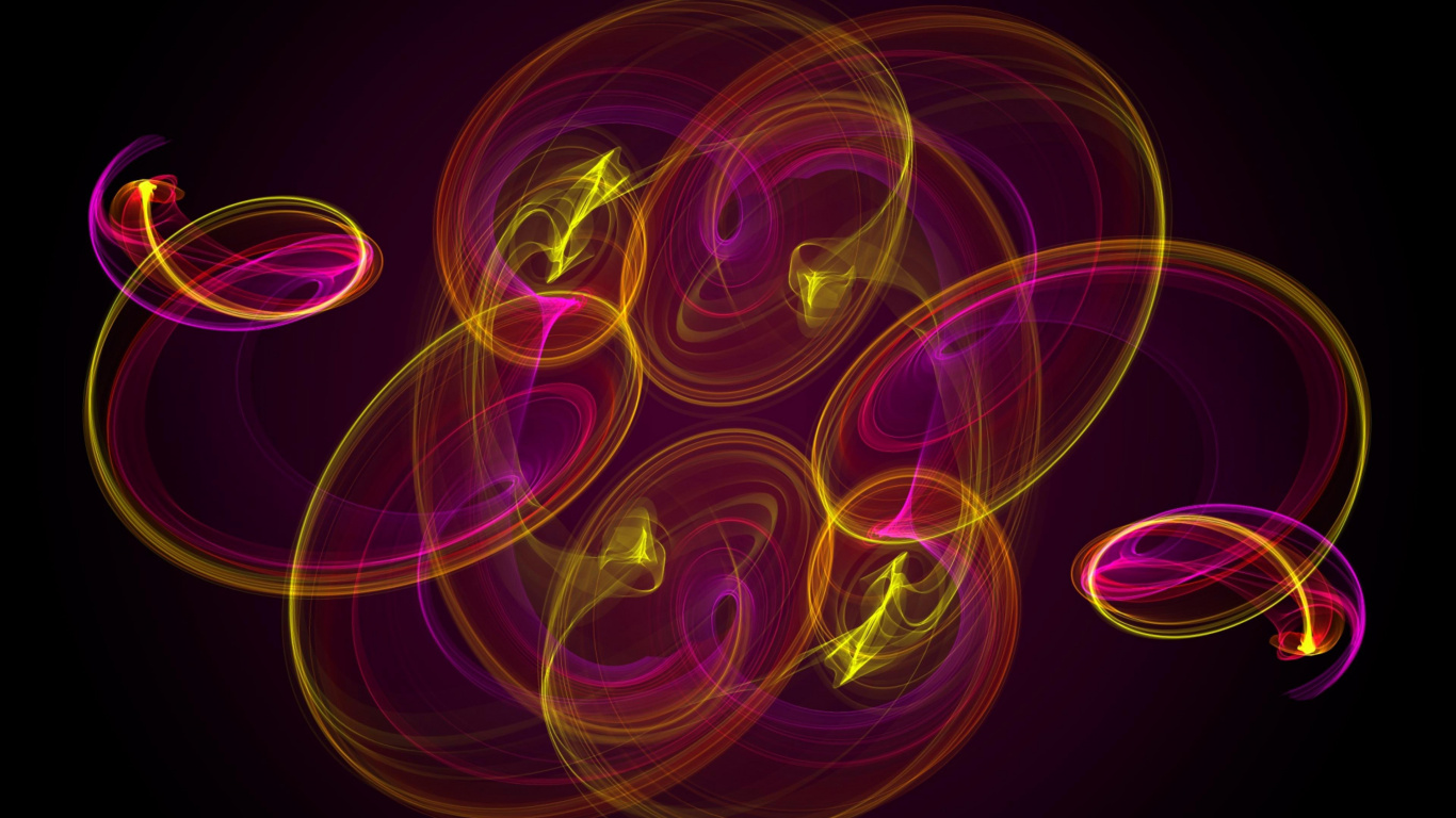 Lila Und Rosa Helles Digitales Hintergrundbild. Wallpaper in 1366x768 Resolution