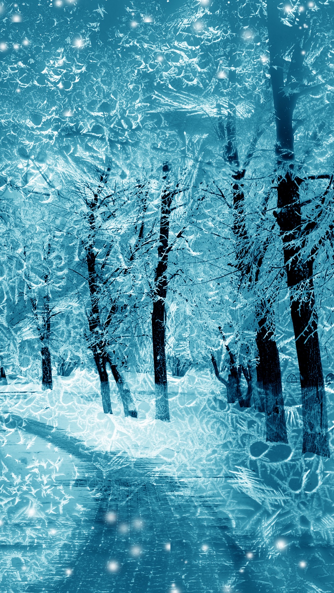 Snow Covered Trees During Daytime. Wallpaper in 1080x1920 Resolution