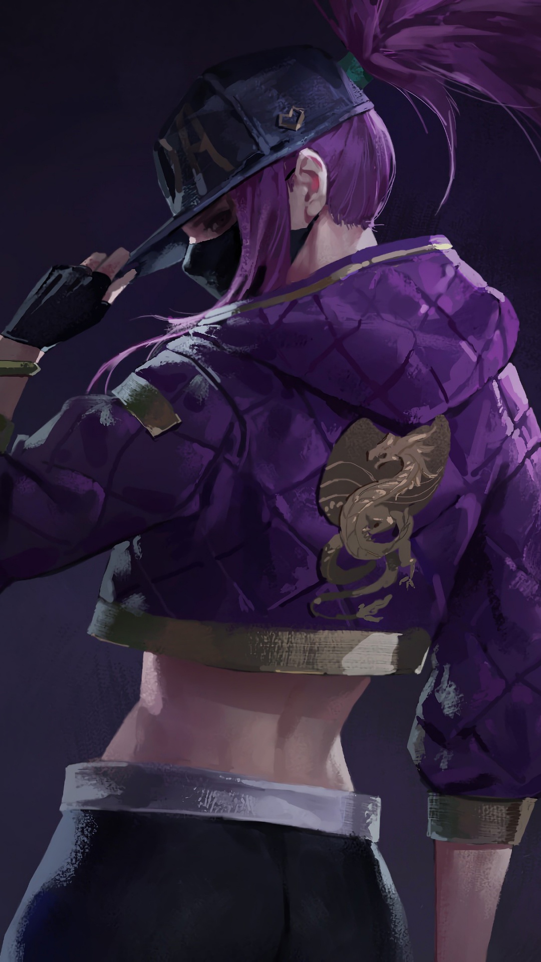 League of Legends, K DA, Akali, Purpur, Veilchen. Wallpaper in 1080x1920 Resolution