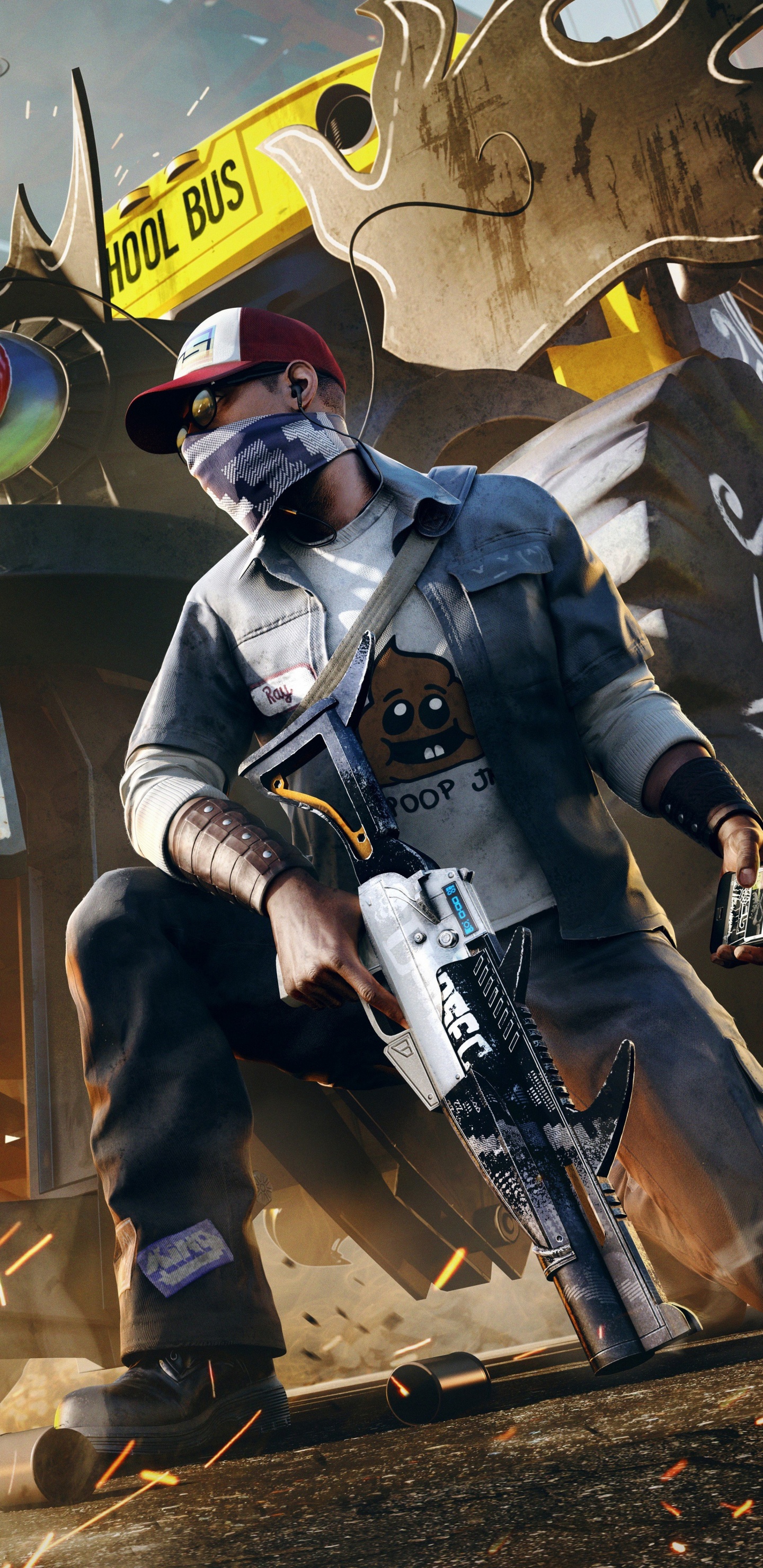 Watch Dogs 2, Wachhund, Pc-Spiel, Maschine, Action-Figur. Wallpaper in 1440x2960 Resolution