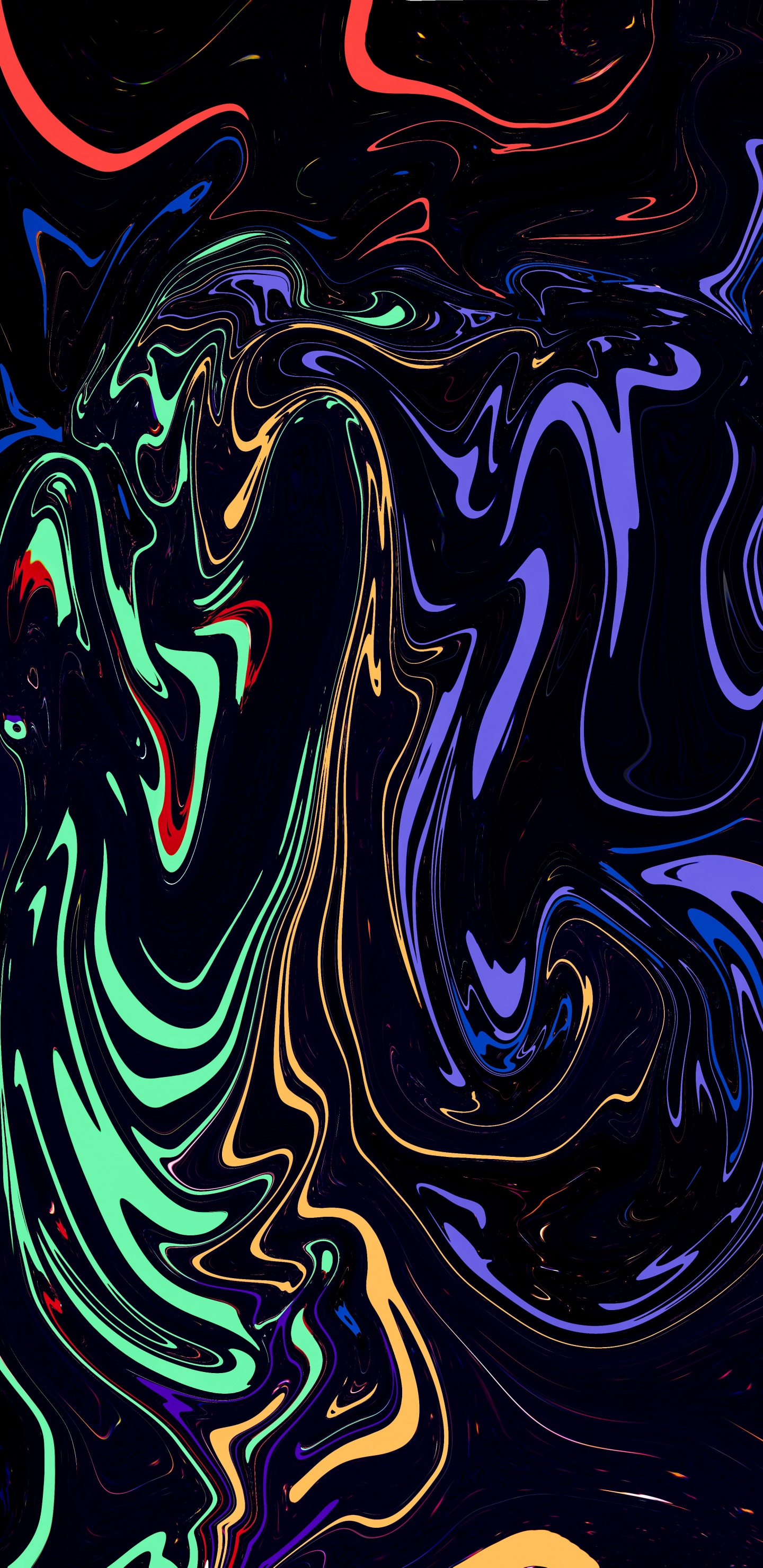 Moderne Kunst, Flüssigkeit, Malerei, Kunst, Aqua. Wallpaper in 1440x2960 Resolution