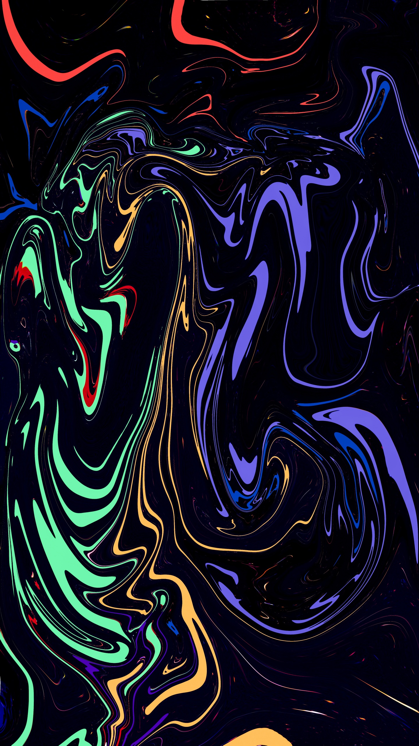 现代艺术, 液体, 流体, 艺术, 水上 壁纸 1440x2560 允许