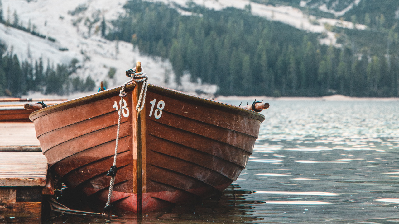 el Transporte Del Agua, Barco, Fiordo, Montaña, Lago. Wallpaper in 1280x720 Resolution